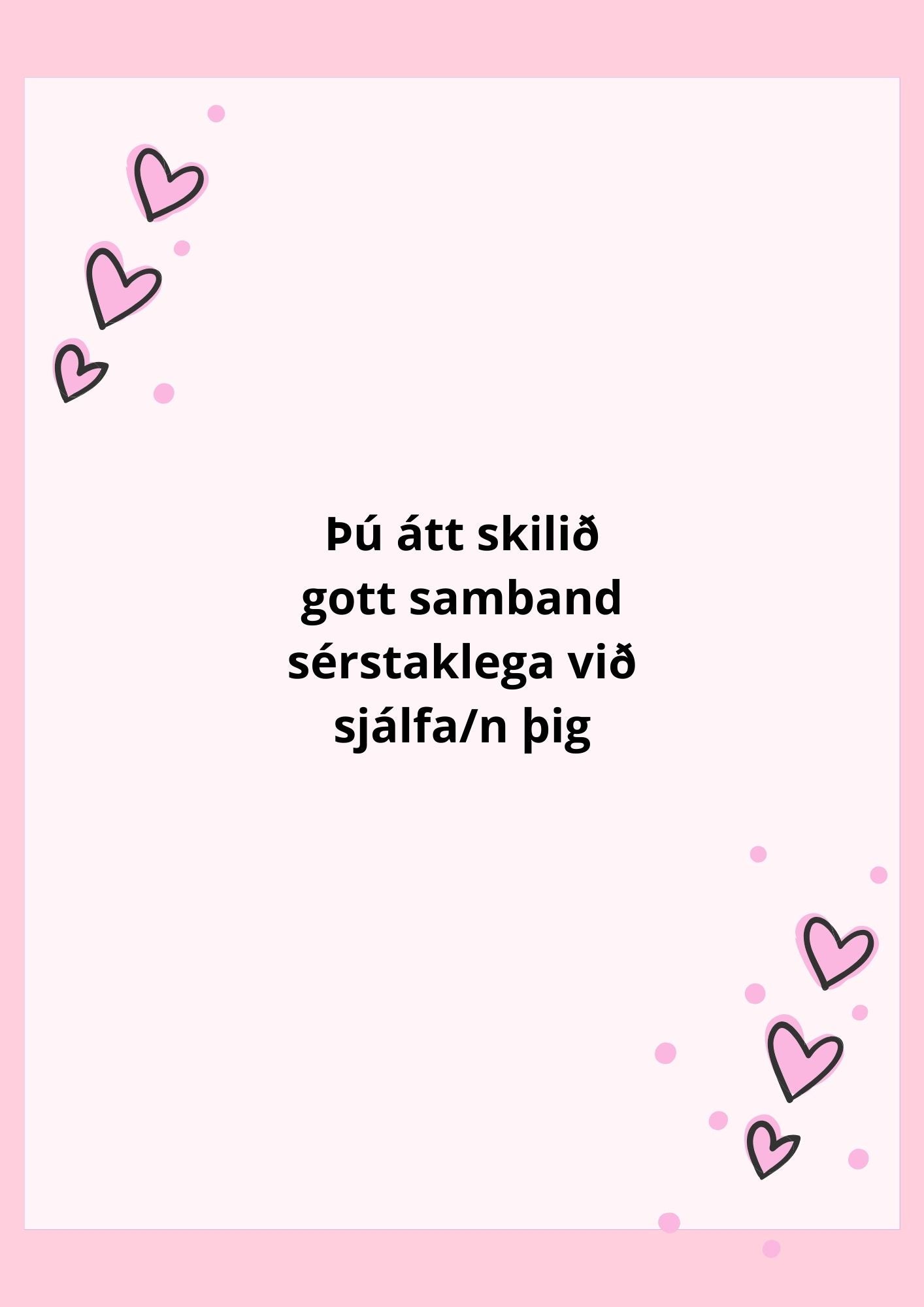 Betri sambönd (einkatími og vinnubækur)